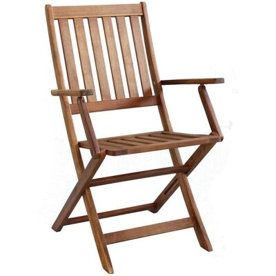 Silla Plegable de Madera para Exterior Cosma - Con Apoyabrazos Silla Plegable de Madera para Exterior Cosma - Con Apoyabrazos