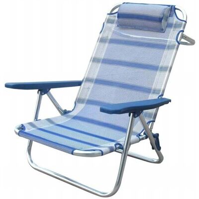 Cosma Verstellbarer Aluminium Strandstuhl mit Kissen Cosma Verstellbarer Aluminium Strandstuhl mit Kissen