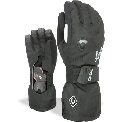 Level Butterfly Glove Schwarz M-L Wasserdichter Damen Schneeschuh Level Butterfly Glove Schwarz M-L Wasserdichter Damen Schneeschuh