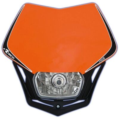 Phares V-Face Orange Racetech - Accessoire Moto - Publicité Phares V-Face Orange Racetech - Accessoire Moto - Publicité