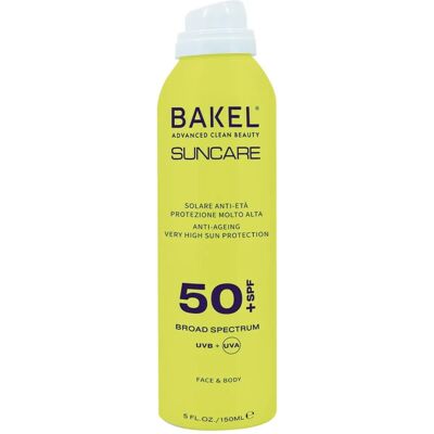 Bakel SPF 50+ Sols spray for ansikt og kropp Bakel SPF 50+ Sols spray for ansikt og kropp