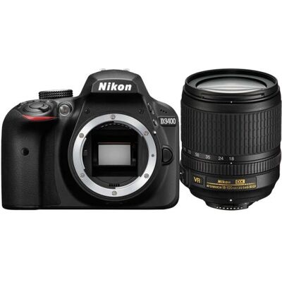 Nikon - D3400 - 18-105mm VR - 8GB SD - Appareil photo reflex - Publicité Nikon - D3400 - 18-105mm VR - 8GB SD - Appareil photo reflex - Publicité