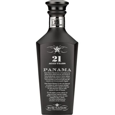 Rum Nation Panama 21 Ans Édition Noire - Rhum - Publicité Rum Nation Panama 21 Ans Édition Noire - Rhum - Publicité