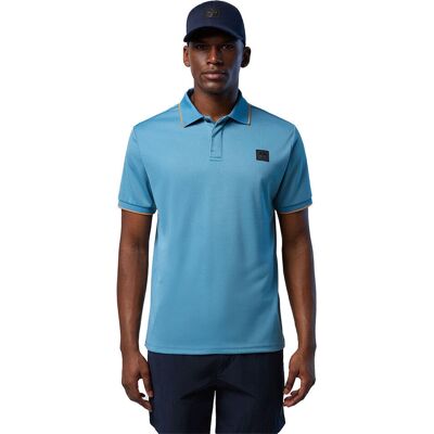 Polo bleu North Sails - Casual - Polyester - Publicité Polo bleu North Sails - Casual - Polyester - Publicité