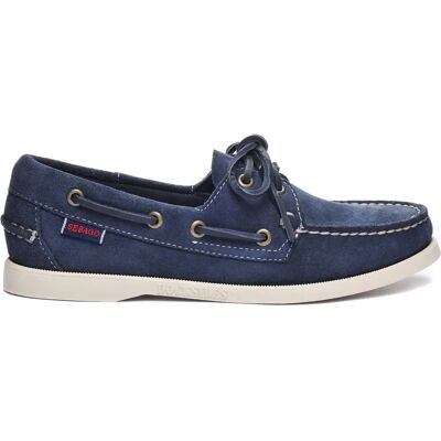 Sebago Portland Flesh Out Blue Boat Shoes - Shoes Sebago Portland Flesh Out Blue Boat Shoes - Shoes