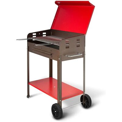 ARTIGIANFERRO - Barbecue a carbone Vanessa, regolabile, fatto in Italia - 60 cm ARTIGIANFERRO - Barbecue a carbone Vanessa, regolabile, fatto in Italia - 60 cm