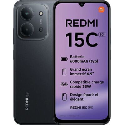 Xiaomi - Redmi 15C 5G - 4 GB RAM - 128 GB - mobiltelefon Xiaomi - Redmi 15C 5G - 4 GB RAM - 128 GB - mobiltelefon