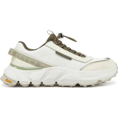 Max Mara Albatro Khaki Sneaker - Mesh Leder - Freizeit Max Mara Albatro Khaki Sneaker - Mesh Leder - Freizeit