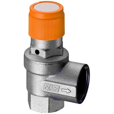FAR RUBINETTERIE Solarfar Valvola di Sicurezza - Ottone, Cromato, 160°C FAR RUBINETTERIE Solarfar Valvola di Sicurezza - Ottone, Cromato, 160°C