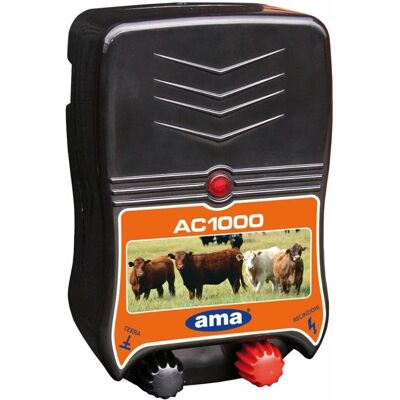 AMA - Cargador de Cerca Eléctrica AC 1000 - 12 km - 1.5 Joules - 230 V - Ganado y Mascotas AMA - Cargador de Cerca Eléctrica AC 1000 - 12 km - 1.5 Joules - 230 V - Ganado y Mascotas
