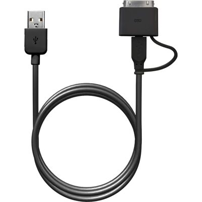 Adaptador de cable Micro USB de Puro para Apple con conector de 30 pines - Adaptador de cable USB/Micro USB Adaptador de cable Micro USB de Puro para Apple con conector de 30 pines - Adaptador de cable USB/Micro USB