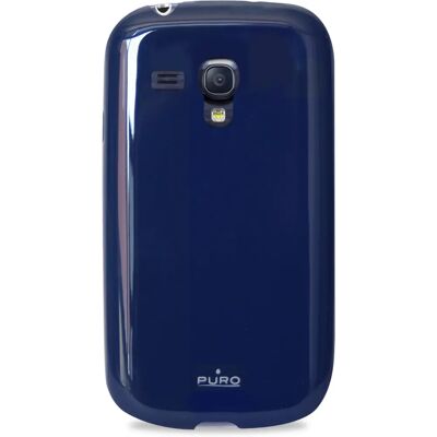 Coque en silicone bleu PURO Galaxy S3 Mini - Cover de téléphone - Publicité Coque en silicone bleu PURO Galaxy S3 Mini - Cover de téléphone - Publicité