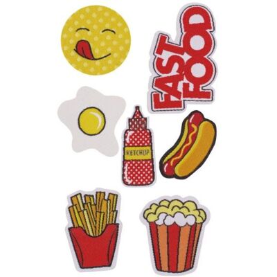Conjunto de Adesivos Decorativos PURO - Tema Fast Food Conjunto de Adesivos Decorativos PURO - Tema Fast Food