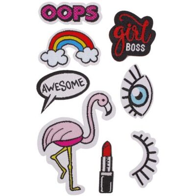 Conjunto de patches PURO - Multicolorido - Autocolante decorativo - 8 peças Conjunto de patches PURO - Multicolorido - Autocolante decorativo - 8 peças