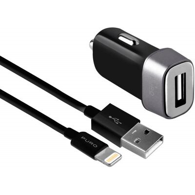 Puro Mini Auto-Ladegerät - Zigarettenanzünder - 5W - Schwarz - Smartphone Ladegerät Puro Mini Auto-Ladegerät - Zigarettenanzünder - 5W - Schwarz - Smartphone Ladegerät