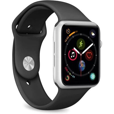 Correa de silicona negra Puro Icon para Apple Watch - Pulsera Correa de silicona negra Puro Icon para Apple Watch - Pulsera