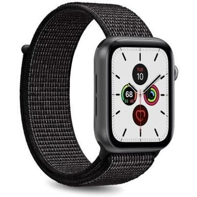 Cinturino sport in nylon nero Puro per Apple Watch 42-44mm - Accessori smart Cinturino sport in nylon nero Puro per Apple Watch 42-44mm - Accessori smart
