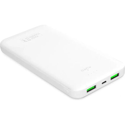 Power Bank PURO Blanc - Charge Rapide 10000mAh, 2xUSB-A + 1xUSB-C Power Bank PURO Blanc - Charge Rapide 10000mAh, 2xUSB-A + 1xUSB-C
