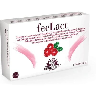 Erbenobili Feelact - Apoyo inmunológico Arándano 8 Sobres Erbenobili Feelact - Apoyo inmunológico Arándano 8 Sobres