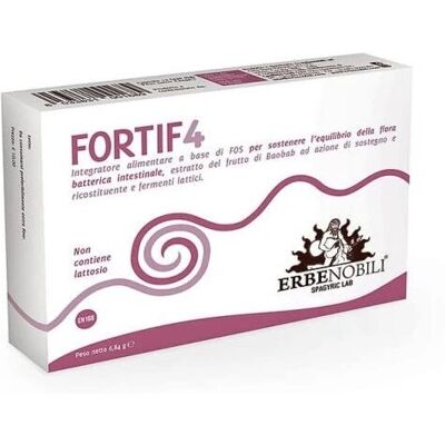Erbenobili Fortif4 Integratore Alimentare - Supporta la flora intestinale Erbenobili Fortif4 Integratore Alimentare - Supporta la flora intestinale