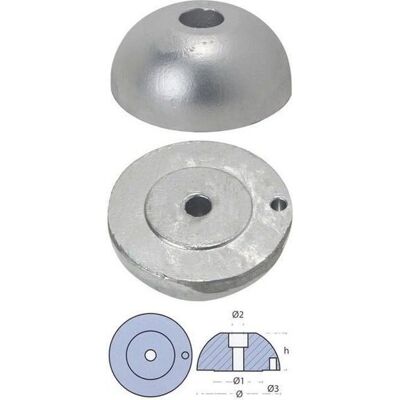 Anodo J-Prop Tecnoseal - Argento - 90 mm Anodo J-Prop Tecnoseal - Argento - 90 mm