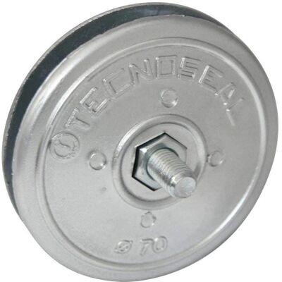 Piastrella di anodo del timone galvanizzata a doppio disco Tecnoseal - Anodo di timone Piastrella di anodo del timone galvanizzata a doppio disco Tecnoseal - Anodo di timone