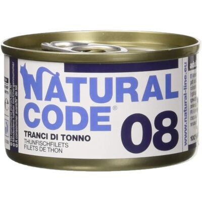 Natural Code Tranci di Tonno per Gatti - 85g Confezione da 6/12 Natural Code Tranci di Tonno per Gatti - 85g Confezione da 6/12