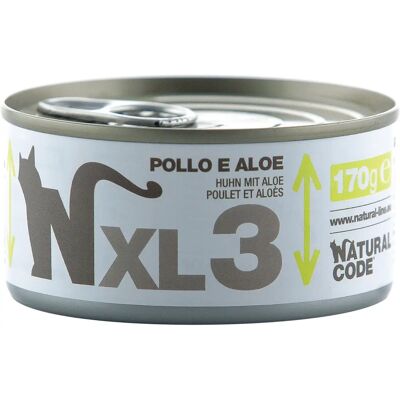 Natural Line srl Natural Code XL3 Cibo per gatti pollo e aloe - 170g Natural Line srl Natural Code XL3 Cibo per gatti pollo e aloe - 170g