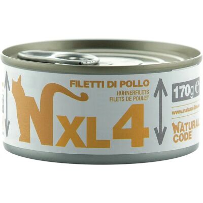 Natural Code XL Filetti di Pollo per Gatti 170g - Cibo Premium per Gatti Natural Code XL Filetti di Pollo per Gatti 170g - Cibo Premium per Gatti