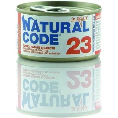 Natural Code Cibo per Gatti Tonno Carote Patate - Umido 85g Natural Code Cibo per Gatti Tonno Carote Patate - Umido 85g