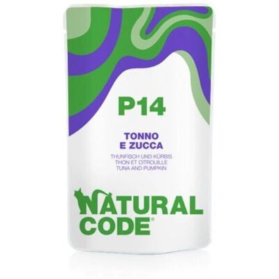Cibo per gatti Natural Code Tonno e Zucca - 70g Busta Cibo per gatti Natural Code Tonno e Zucca - 70g Busta