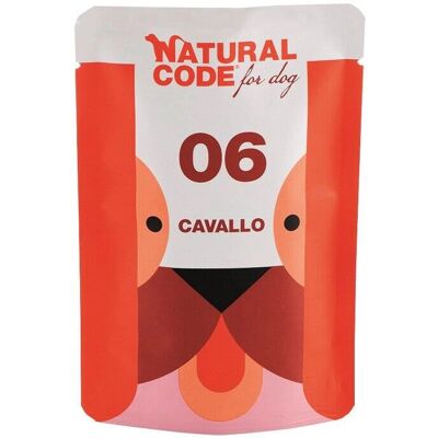 Natural Code 06 Cibo per cani - Cavallo - Completo e Senza Cereali Natural Code 06 Cibo per cani - Cavallo - Completo e Senza Cereali