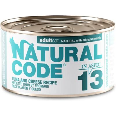 Natural Code Cibo per Gatti Tonno Formaggio 85g Natural Code Cibo per Gatti Tonno Formaggio 85g