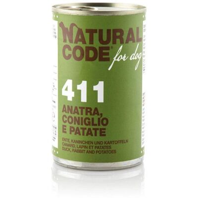 Cibo per cani Natural Code Anatra e Coniglio - 400 g Cibo per cani Natural Code Anatra e Coniglio - 400 g