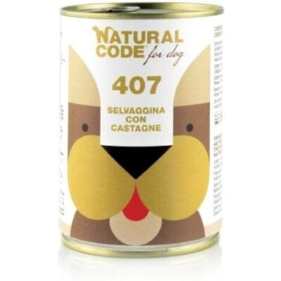 Natural Code Selvaggina con Castagne - Cibo per Cani - 400g Natural Code Selvaggina con Castagne - Cibo per Cani - 400g