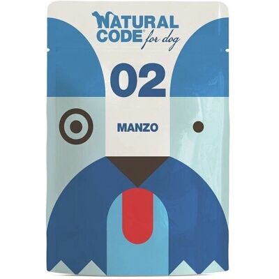 Natural Code Cane P02 Adulti Manzo Gelatina Morbida Confezione 300 g - Cibo per cani Natural Code Cane P02 Adulti Manzo Gelatina Morbida Confezione 300 g - Cibo per cani