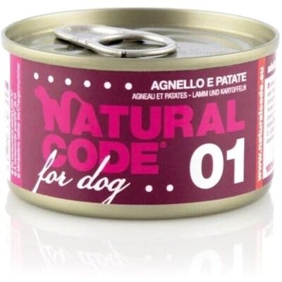 Natural Code Cane Agnello & Patate 90g - Cibo per cani Natural Code Cane Agnello & Patate 90g - Cibo per cani