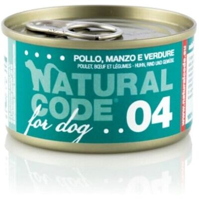 Natural Code Cane 04 Pollo Manzo Verdure - Cibo per cani Natural Code Cane 04 Pollo Manzo Verdure - Cibo per cani
