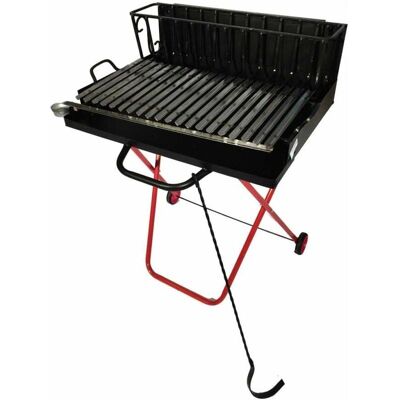 AgriEuro Premium Barbecue à bois 100cm Inox 98x48 - Portable - Publicité AgriEuro Premium Barbecue à bois 100cm Inox 98x48 - Portable - Publicité