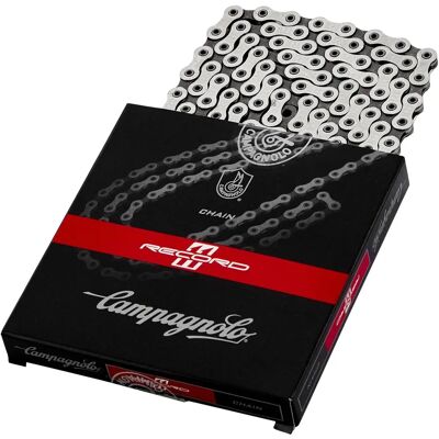 Campagnolo Record UltraLink 11-speed kæde - 114 led - Sølv Campagnolo Record UltraLink 11-speed kæde - 114 led - Sølv