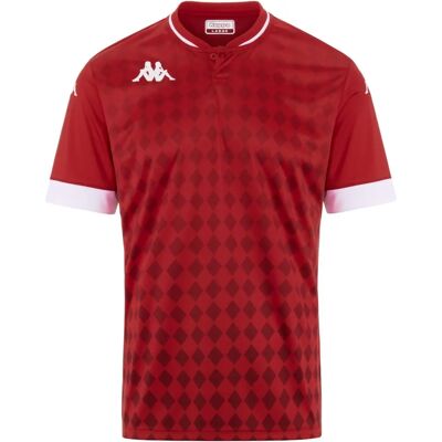 Maillot ajusté Kappa Bofi Rouge-Blanc - Jerseys - Publicité Maillot ajusté Kappa Bofi Rouge-Blanc - Jerseys - Publicité
