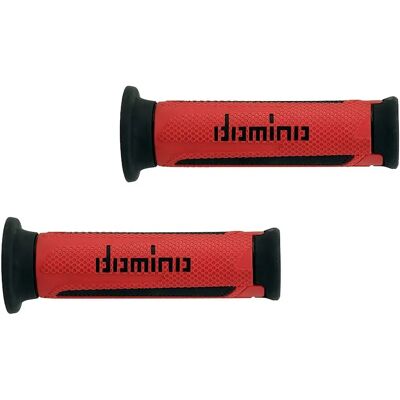 Mangos de manillar de turismo Domino A350 - Unisex - Rojo/Negro Mangos de manillar de turismo Domino A350 - Unisex - Rojo/Negro