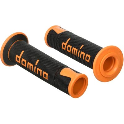 Empuñaduras Domino A450 - Negro/Naranja - Ajuste Universal Empuñaduras Domino A450 - Negro/Naranja - Ajuste Universal