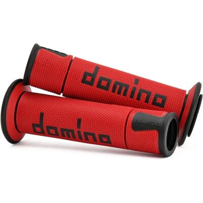 Domino A450 Handlebar Grips - Universal Rubber Open-End Domino A450 Handlebar Grips - Universal Rubber Open-End