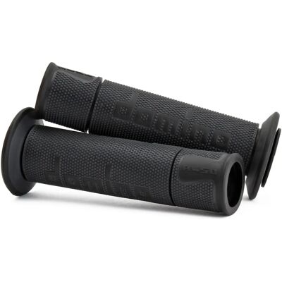Mango de Manillar Domino A450 - Extremo Abierto, 120-125mm, Negro/Gris Mango de Manillar Domino A450 - Extremo Abierto, 120-125mm, Negro/Gris