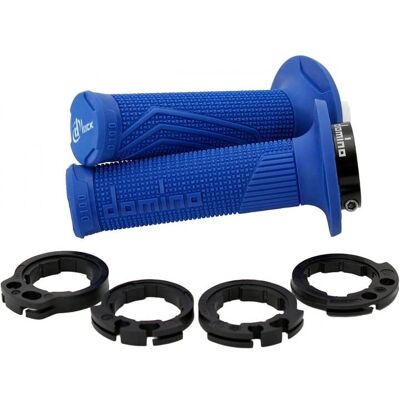 Empuñaduras Domino D100 Lock-On - Azul - Motocross Empuñaduras Domino D100 Lock-On - Azul - Motocross