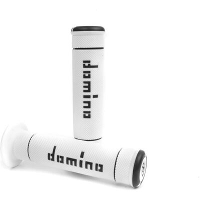 Domino witte / zwarte trial motorhandvatten - Motorhandvatten Domino witte / zwarte trial motorhandvatten - Motorhandvatten