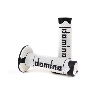 Poignées Domino A260 Offroad - Double composé, Blanc/Noir, 120mm Poignées Domino A260 Offroad - Double composé, Blanc/Noir, 120mm