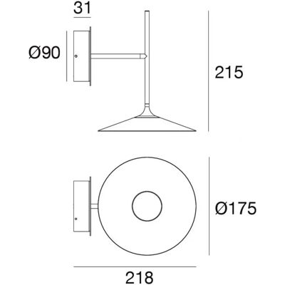 Lampada da Parete LED Regolabile Linea Light - Luce da Parete Lampada da Parete LED Regolabile Linea Light - Luce da Parete