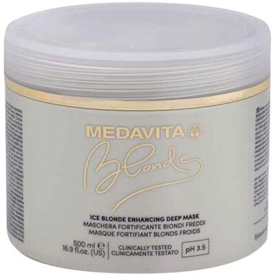 Masque Profond Medavita Blondie Ice Blonde - Répare & Éclaire pour Cheveux Blonds - Publicité Masque Profond Medavita Blondie Ice Blonde - Répare & Éclaire pour Cheveux Blonds - Publicité